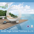 PE Rattan & Aluminium Folding Garden Recliner Lounge